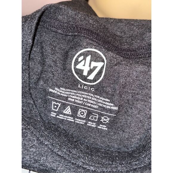 Men’s Los Angeles Radiers 47 Brand Football T Shirt Size Large #114 - Picture 2 of 4